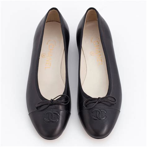 used chanel ballet flats